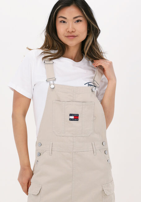 Zand TOMMY JEANS Mini jurk TJW SURPLUS DUNGAREE DRESS - large