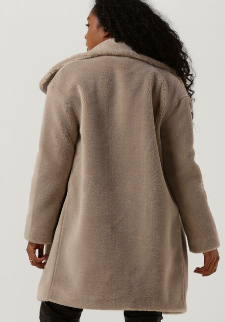 BEAUMONT Manteau Teddy DOUBLE BREASTED TEDDY COAT en beige - large