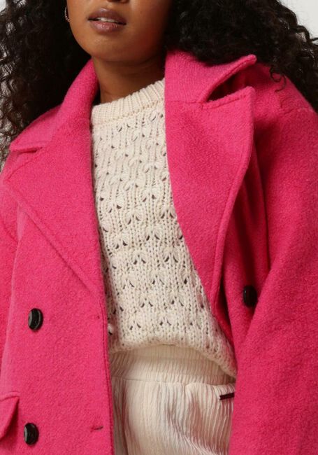 Y.A.S. Manteau YASMILA LS WOOL MIX COAT S.NOOS en rose - large