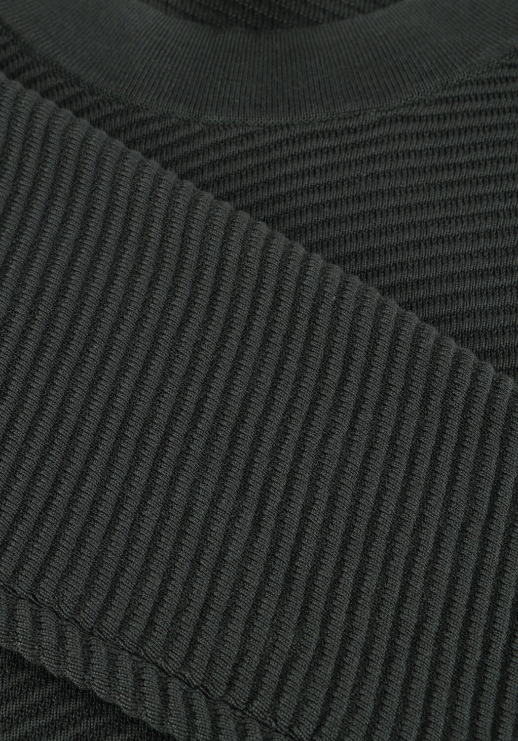 CAST IRON Pull MOCK NECK COTTON MODAL en vert - large