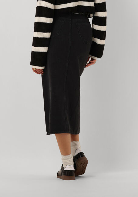 Zwarte CO'COUTURE Midirok VIKA SLIT DEMIN SKIRT - large