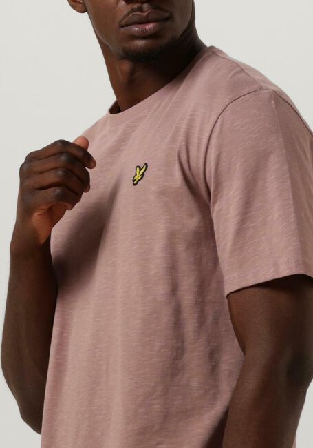 Roze LYLE & SCOTT T-shirt SLUB T-SHIRT - large