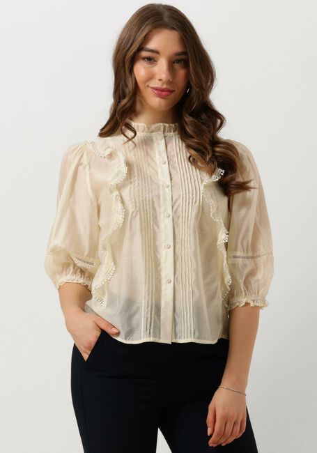Ecru LOLLYS LAUNDRY  VIDALL SHIRT 3/4 - large