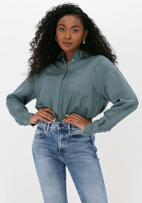 SIMPLE WOVEN BLOUSE ELOISE ES Blouses en vert - large