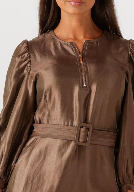 AAIKO Mini robe SEMIRA CRINKLE VIS 545 en marron - large