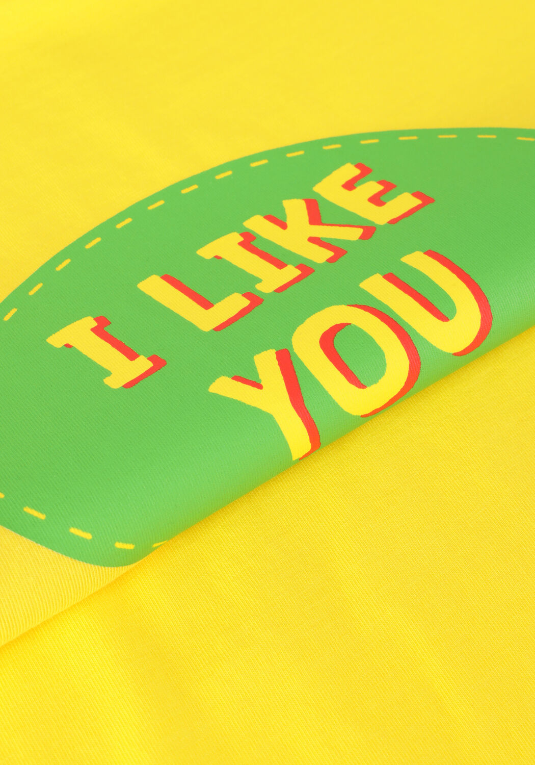 CARLIJNQ T-shirt WHAT I LIKE - T-SHIRT OVERSIZED WITH PRINT en jaune - large