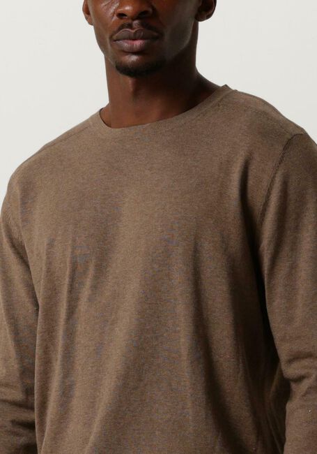 SELECTED HOMME Pull SLHBERG CREW NECK NOOS en marron - large