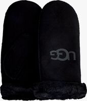 Zwarte UGG Handschoenen SHEEPSKIN LOGO MITTEN - medium