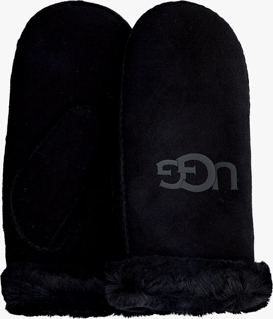 Zwarte UGG Handschoenen SHEEPSKIN LOGO MITTEN - large