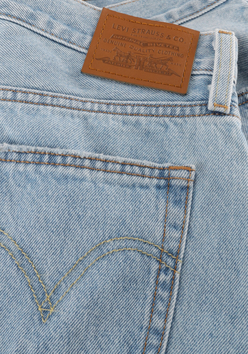 Lichtblauwe LEVI'S Minirok ICON SKIRT FRONT AND CENTER - large