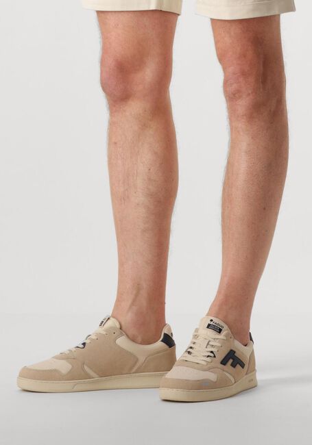 FAGUO Baskets basses PALMER LEATHER en beige - large