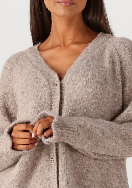 SUMMUM Gilet CARDIGAN COZY MELANGE LUREX KNIT en marron - large