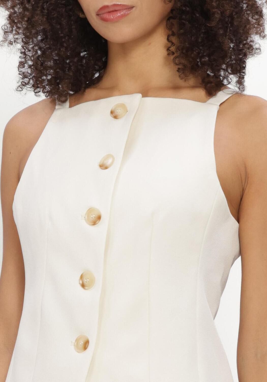 NEO NOIR Gilet KYLIE STRUCTURE WAISTCOAT &Eacute;cru - large