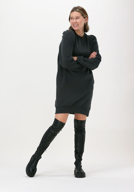 Zwarte SECOND FEMALE Mini jurk CARMELLO SWEAT CREW NECK DRESS - large