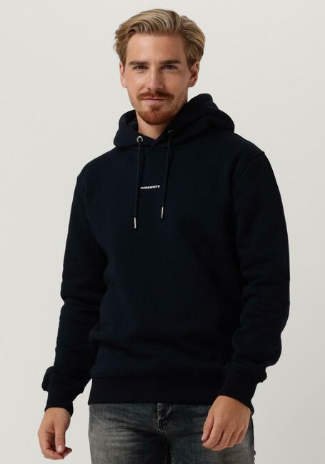 PUREWHITE Chandail PURE LOGO HOODIE Bleu foncé - large