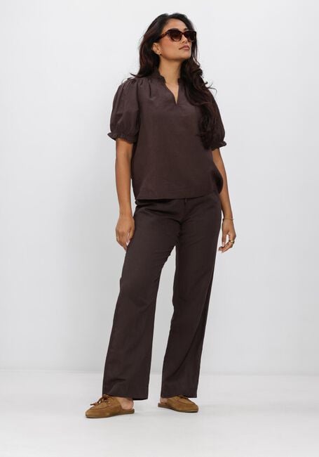 NEO NOIR ODESA LINEN BLOUSE Blouses en marron - large
