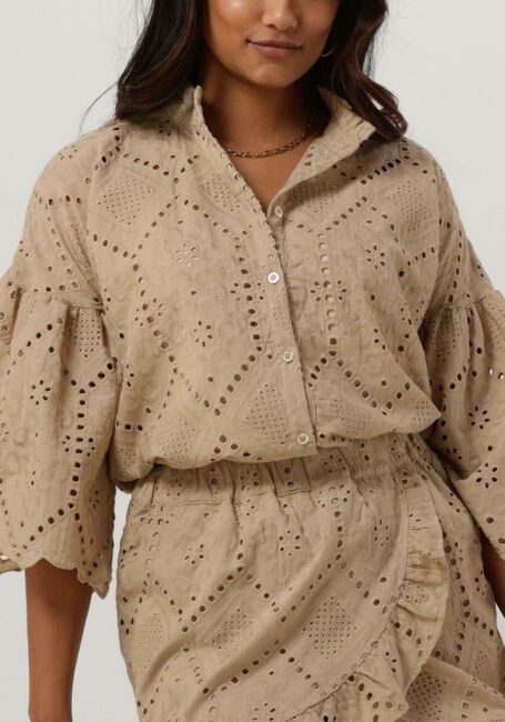 AMAYA AMSTERDAM JAGGER BLOUSE Blouses en beige - large