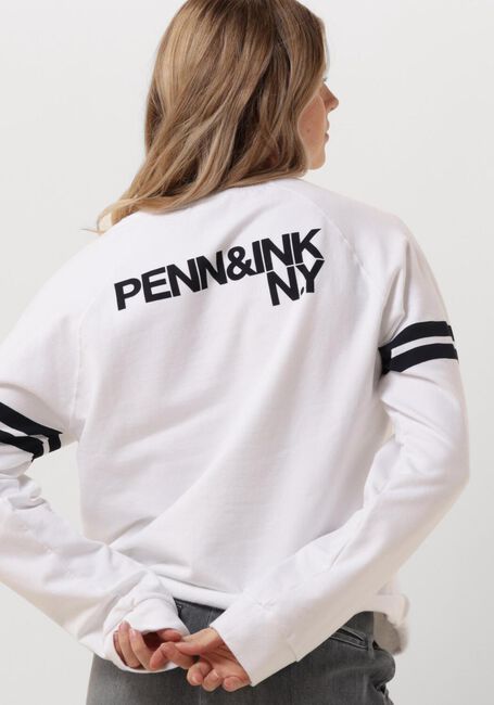 PENN & INK Pull 505 SWEATER PRINT Écru - large