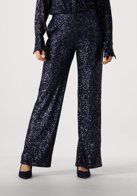 Blauwe SECOND FEMALE Wijde broek MOONSHINE TROUSERS - large