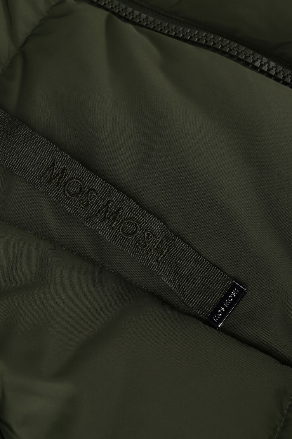 Donkergroene MOS MOSH Gewatteerde jas NOVA SQUARE DOWN COAT - large