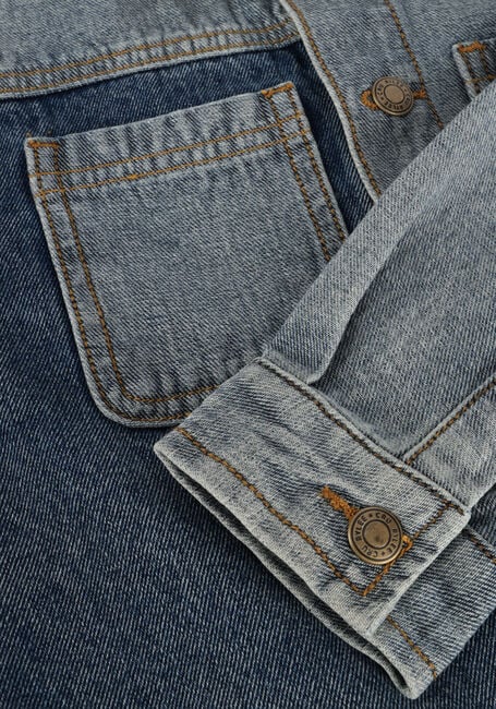 Lichtblauwe RYLEE + CRU Hemden PATCHWORK OVERSHIRT LIGHT WASHED DENIM Lichtblauwe RYLEE + CRU Hemden PATCHWORK OVERSHIRT LIGHT WASHED DENIM - large