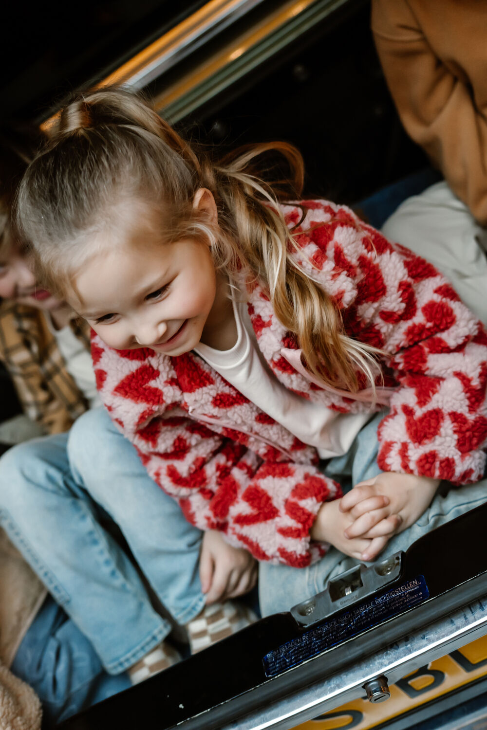 DAILY7 Manteau Teddy TEDDY JACKET HEART en multicolore - large