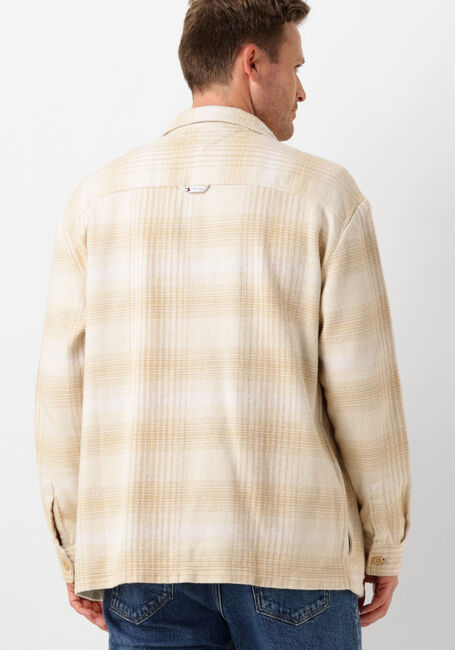 TOMMY JEANS TJM BADGE CHECK OVERSHIRT Chemises en beige - large