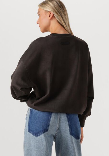 Donkergrijze HAUTE L'AMITIÉ Sweater L'AMITIÉ APPLICATION SWEATER - large
