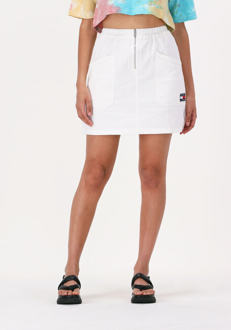 TOMMY JEANS Mini-jupe TJW SURPLUS ZIP MINI SKIRT Blanc - large