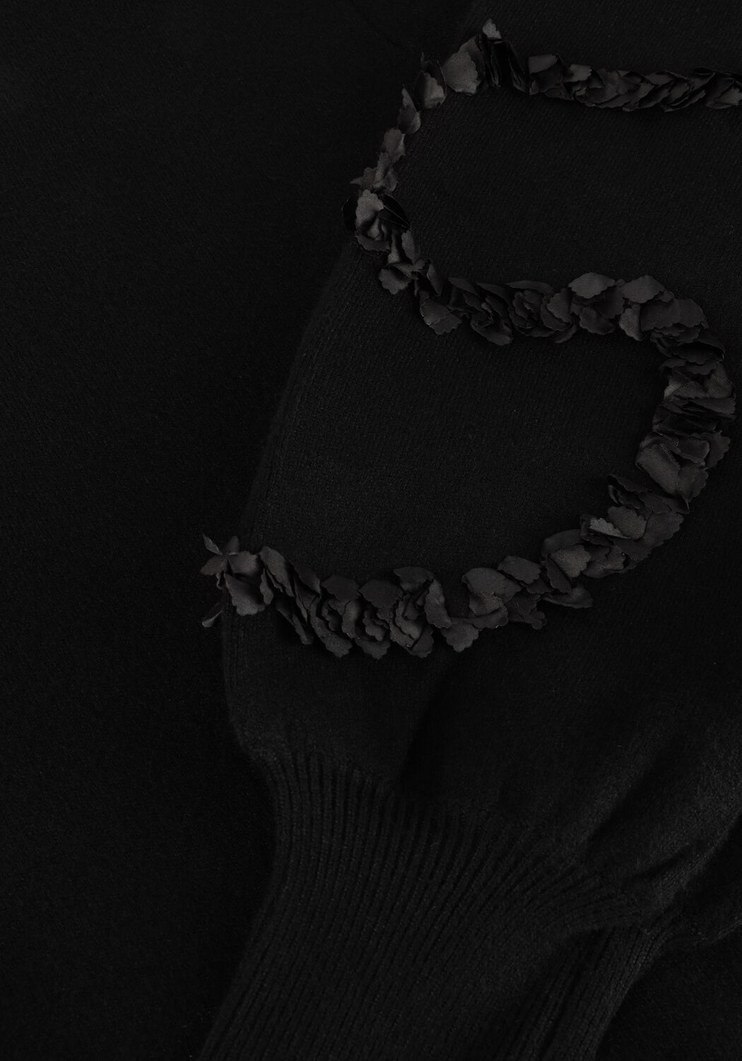 Zwarte OBJECT Trui OBJDIDI L/S O-NECK KNIT PULLOVER - large