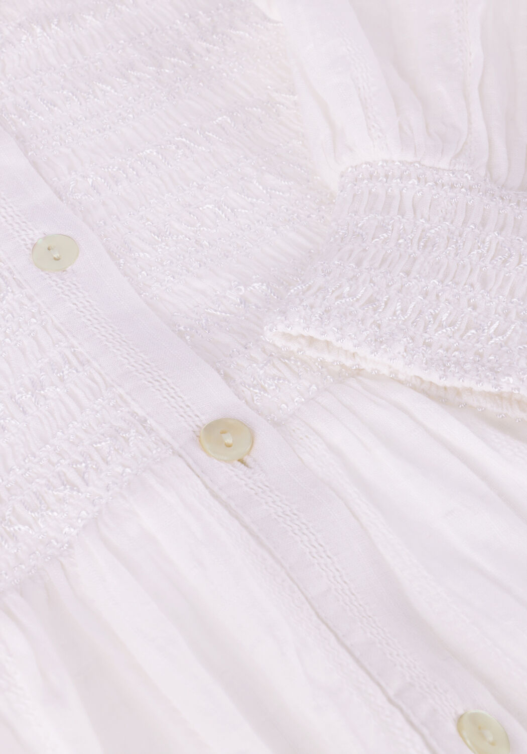 Witte RUBY TUESDAY  KAYA COLL SMOCK AND PINTUCK BLOUSE - large