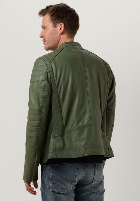 Groene GOOSECRAFT Leren jas GC JACKET965 - large