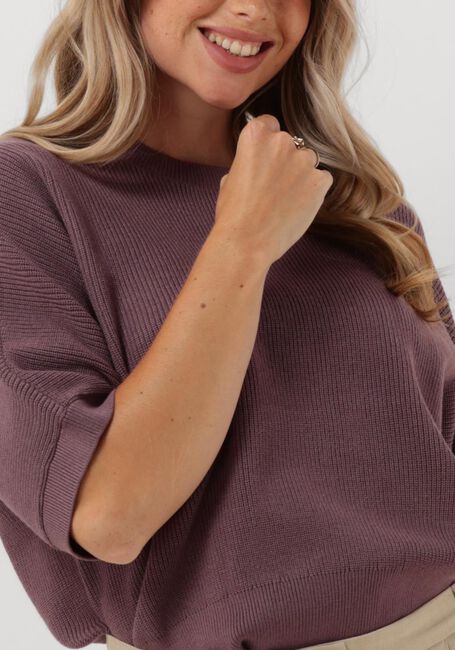 Paarse MSCH COPENHAGEN Trui MSCHAMARI RACHELLE 2/4 PULLOVER - large
