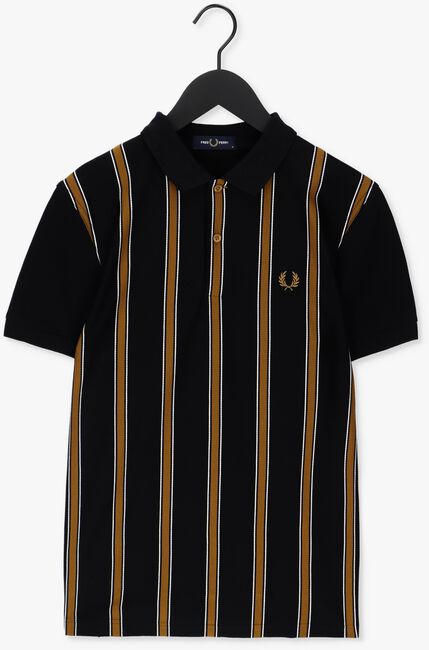 FRED PERRY TEXTURED STRIPE POLO SHIRT - large