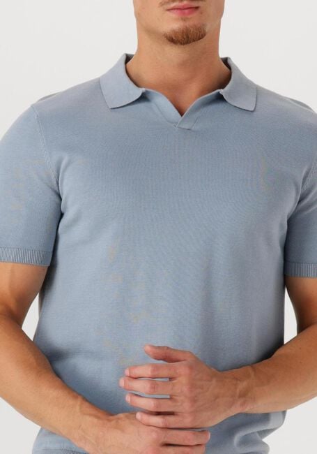 SAINT STEVE Polo SEAN Bleu clair - large