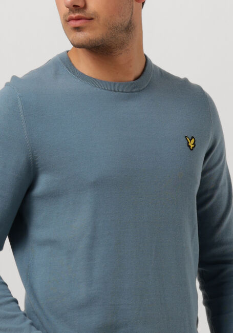 LYLE & SCOTT T-shirt COTTON CREW NECK JUMPER en bleu - large
