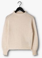SELECTED FEMME Pull MALLY LS KNIT T-NECK CAMP B Blanc