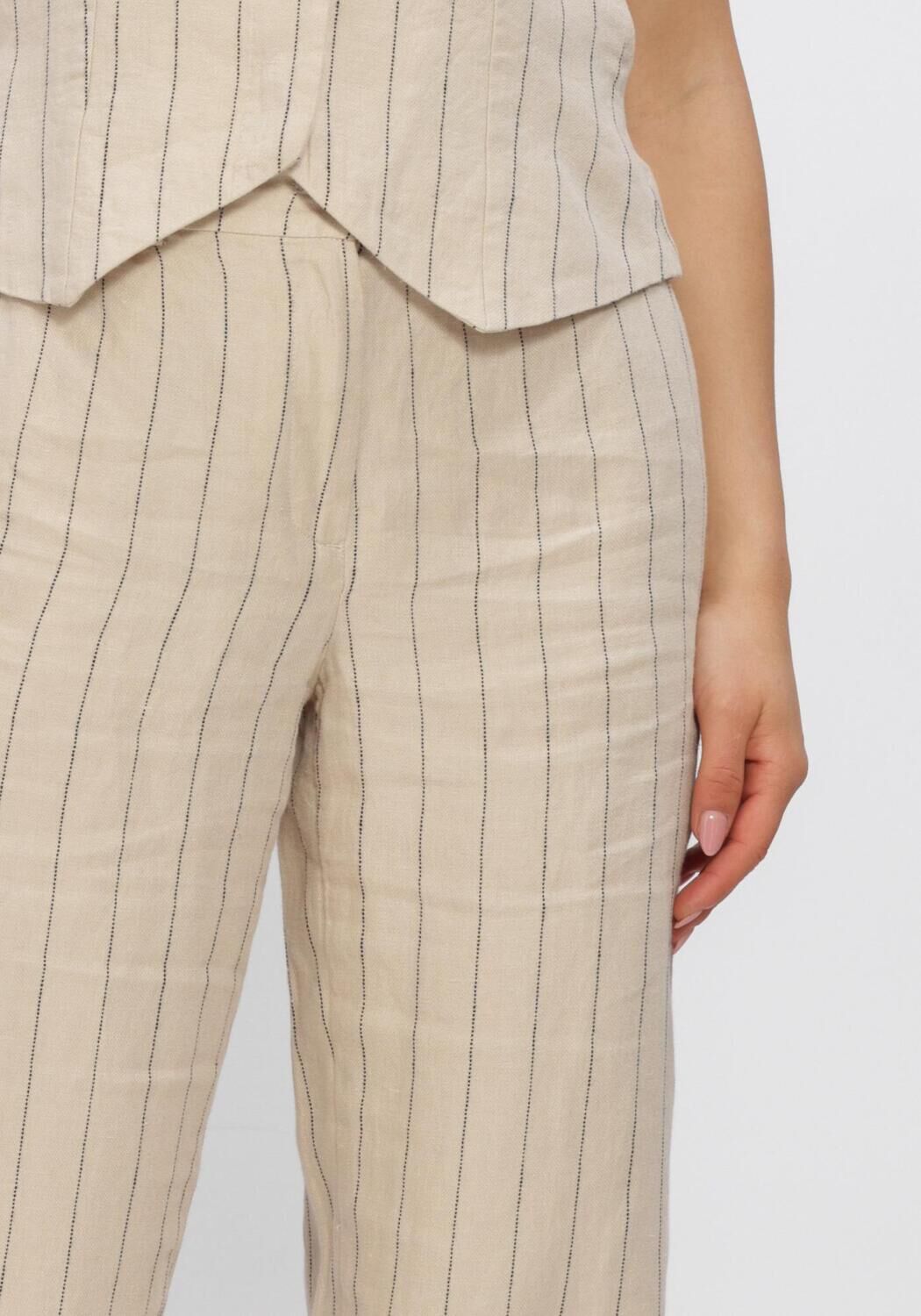 Zand MSCH COPENHAGEN Broeken/jumpsuits MSCHCLARITTE PANTS STP - large