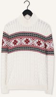 SELECTED MEN Col roulé SLHFLAKE LS KNIT CABLE HIGH NE Blanc SELECTED MEN Col roulé SLHFLAKE LS KNIT CABLE HIGH NE Blanc - medium