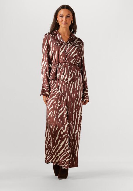 Bruine ROUGE EDIT Midirok ROUSHIANA HW PRINTED MIDI SKIRT - large