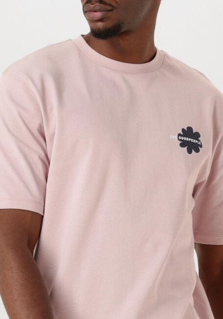 Roze THE GOODPEOPLE T-shirt TOBIAS - large