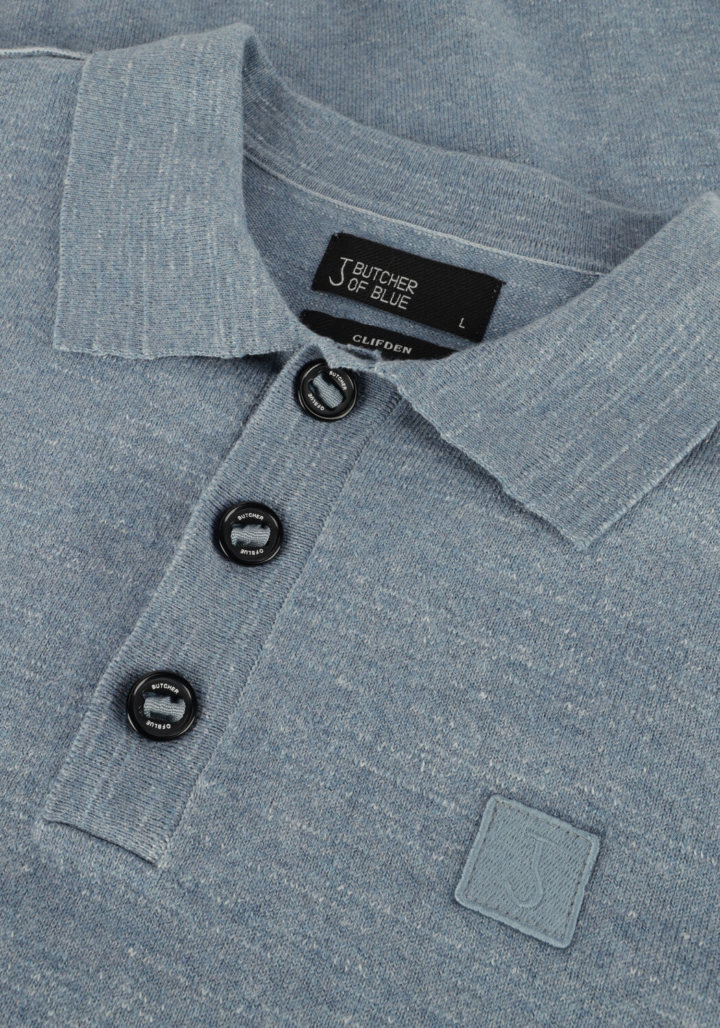 BUTCHER OF BLUE Polo LT CLIFDEN POLO en bleu - large