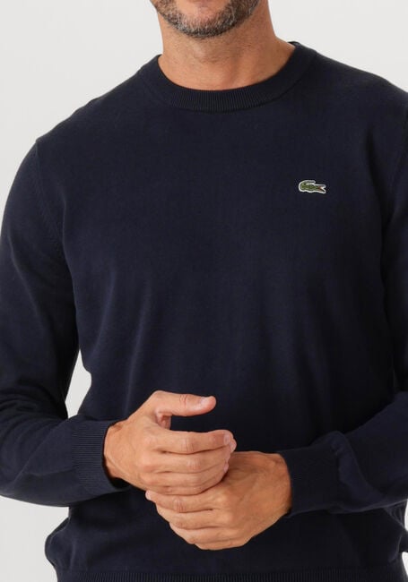 LACOSTE Pull REGULAR FIT CREW NECK SWEATER Bleu foncé - large