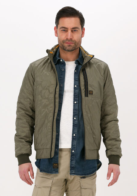 PME LEGEND Veste matelassé BOMBER JACKET RAIDER II TAFFETAR Olive - large