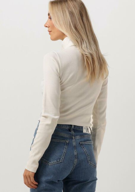 CALVIN KLEIN Col roulé MONOLOGO RIB ROLL NECK Crème - large