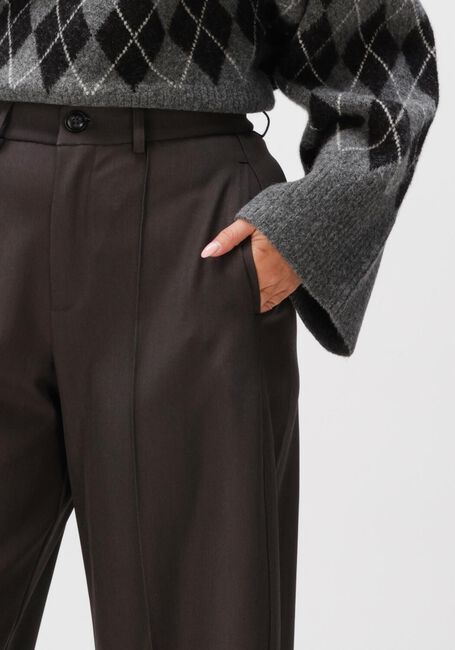 NEO NOIR Pantalon large TILIAN STRUCTURE PANTS en marron - large