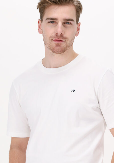 SCOTCH & SODA T-shirt CREWNECK JERSEY T-SHIRT en blanc - large
