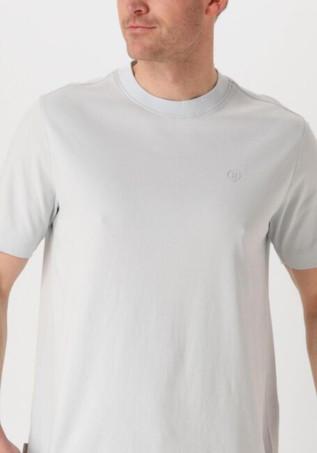 CAST IRON T-shirt SHORT SLEEVE R-NECK REGULAR FIT INTERLOCK Bleu clair - large