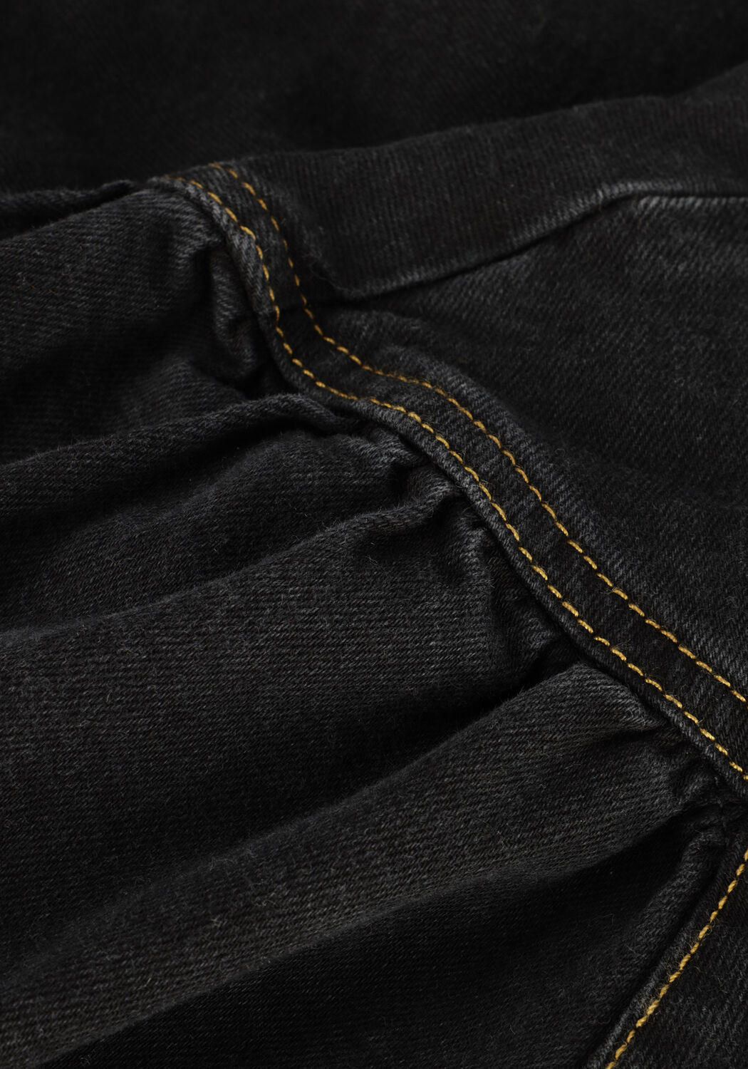 Zwarte FREEBIRD Mini jurk EVONY DRESS DENIM - large