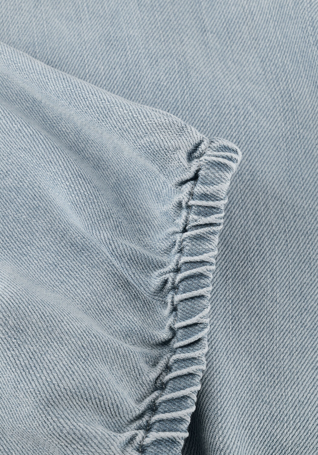 ANOTHER LABEL ALAURORE DENIM TOP S/L Hauts & T-shirts Bleu clair - large